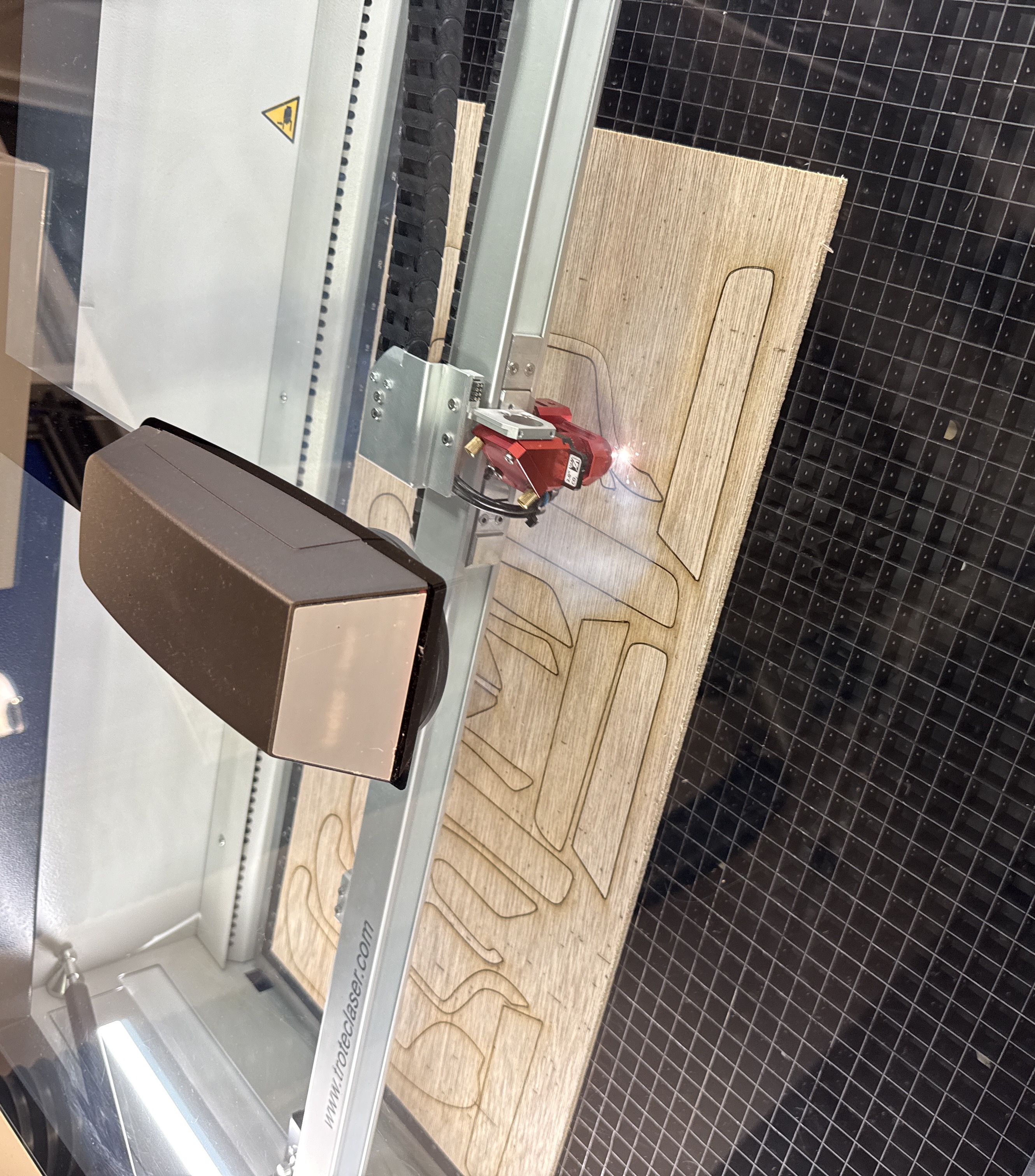 Laser cut plywood parts